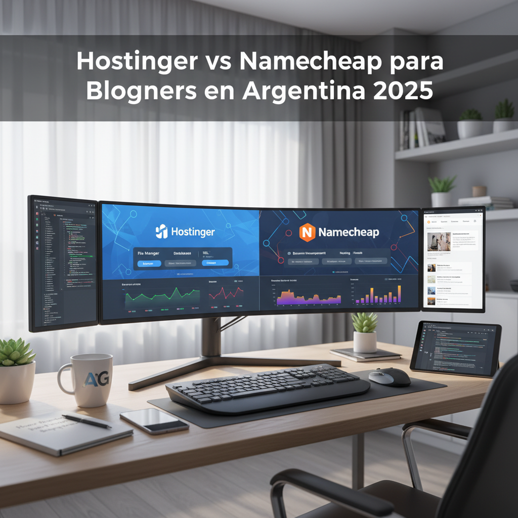 Hostinger vs Namecheap para Bloggers en Argentina 2025